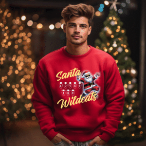 Bluza Unisex Craciun, Santa loves the Wildcats