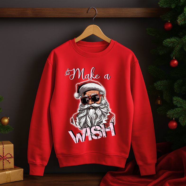 Bluza Unisex Craciun, Make a Wish - imagine 2
