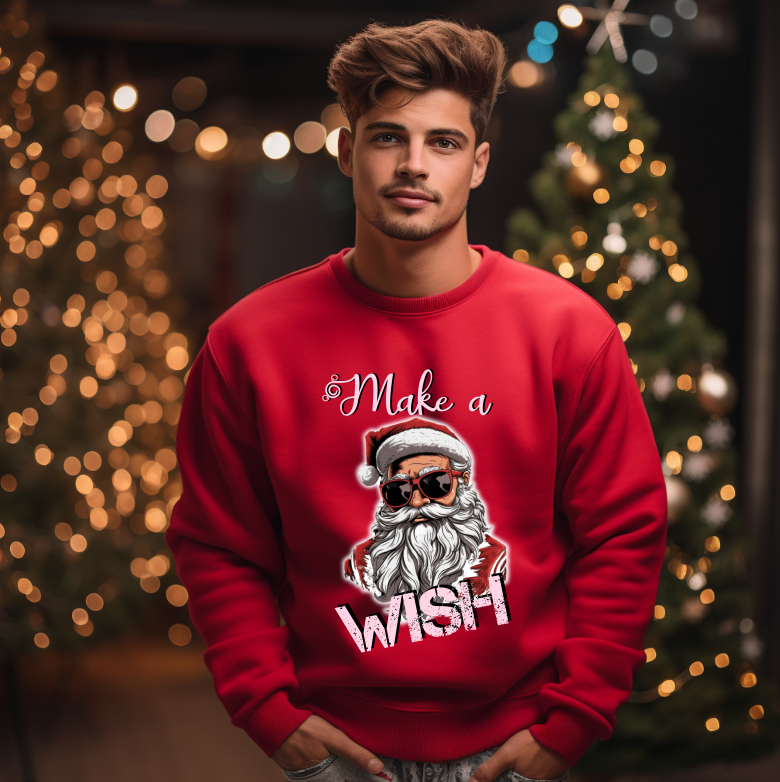 Bluza Unisex Craciun, Make a Wish
