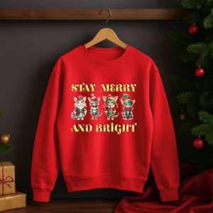 Bluza Unisex Craciun, Stay Merry and Bright
