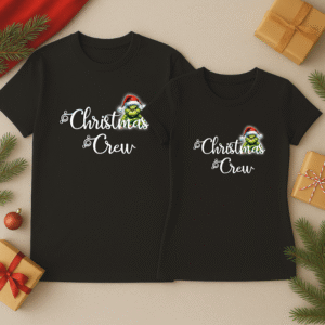 Alternative view of Set Tricouri Craciun Cuplu, Christmas Crew