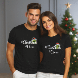 Set Tricouri Craciun Cuplu, Christmas Crew