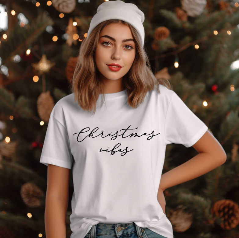 Tricou Unisex Christmas Vibes - imagine 2