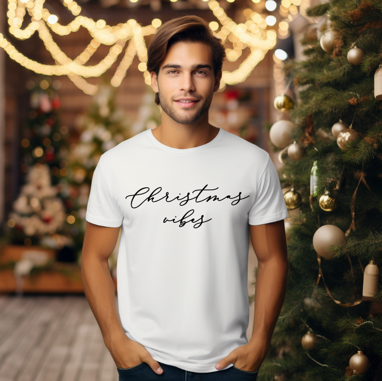 Tricou Unisex Christmas Vibes - imagine 3
