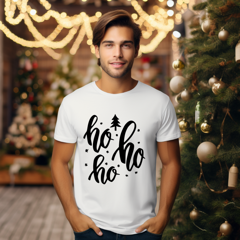 Tricou Unisex Winter Ho Ho Ho - imagine 2