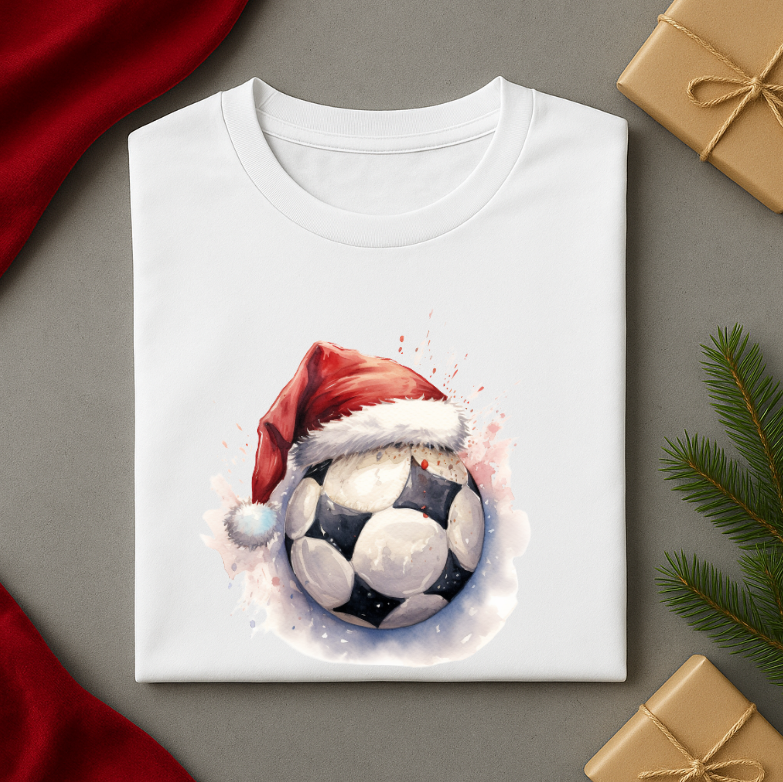 Tricou Unisex, Christmas Football - imagine 3