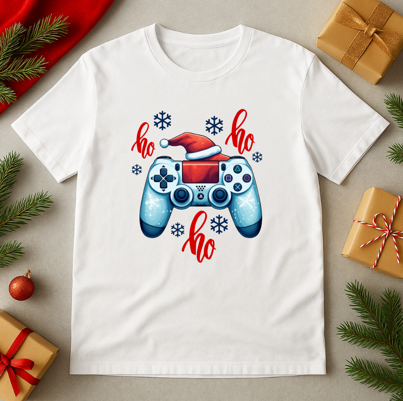 Tricou Unisex, Christmas Gamer - imagine 4