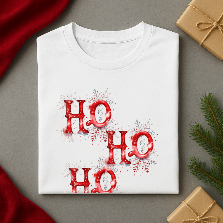 Tricou Unisex Craciun, Ho Ho Ho - imagine 3