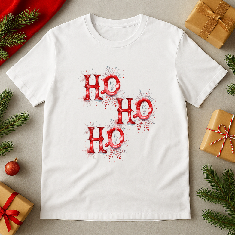 Tricou Unisex Craciun, Ho Ho Ho - imagine 4
