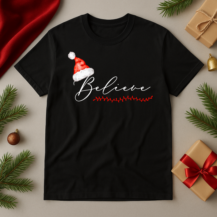 Tricou Unisex Craciun Believe - imagine 2