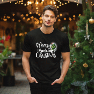 Alternative view of Tricou Unisex Merry F* Christmas