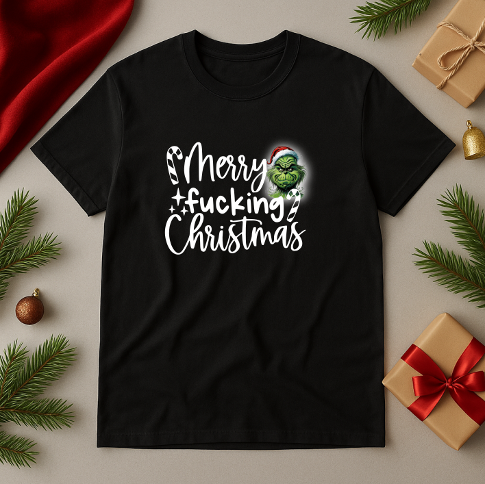 Tricou Unisex Merry F* Christmas
