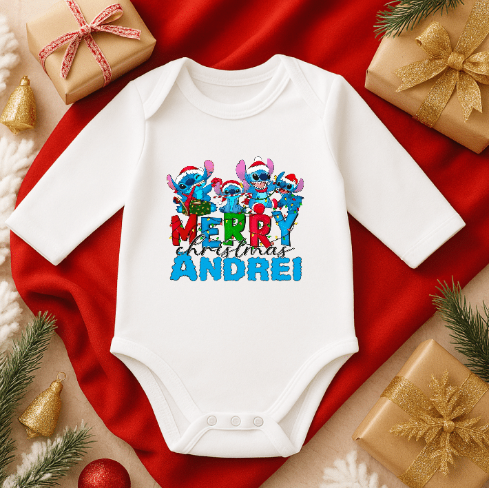 Body Craciun Lilo Si Stich Personalizat