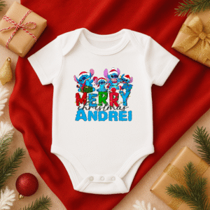 Alternative view of Body Craciun Lilo Si Stich Personalizat