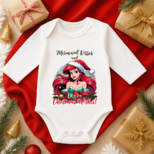 Body Craciun Mica Sirena personalizat