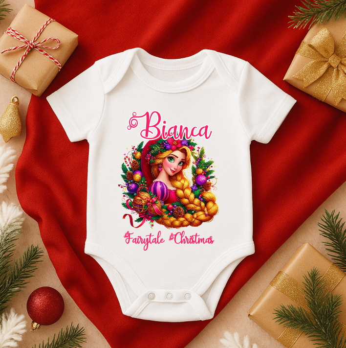 Body Craciun Rapunzel personalizat - imagine 2