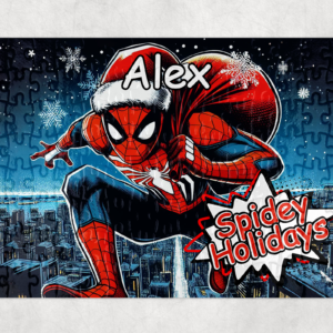 Puzzle Craciun Personalizat Spider Man