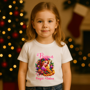 Alternative view of Tricou Copii Craciun Rapunzel Personalizat