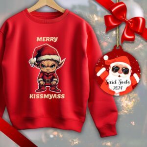 Set cadou Secret Santa, Bluza unisex Craciun + Glob
