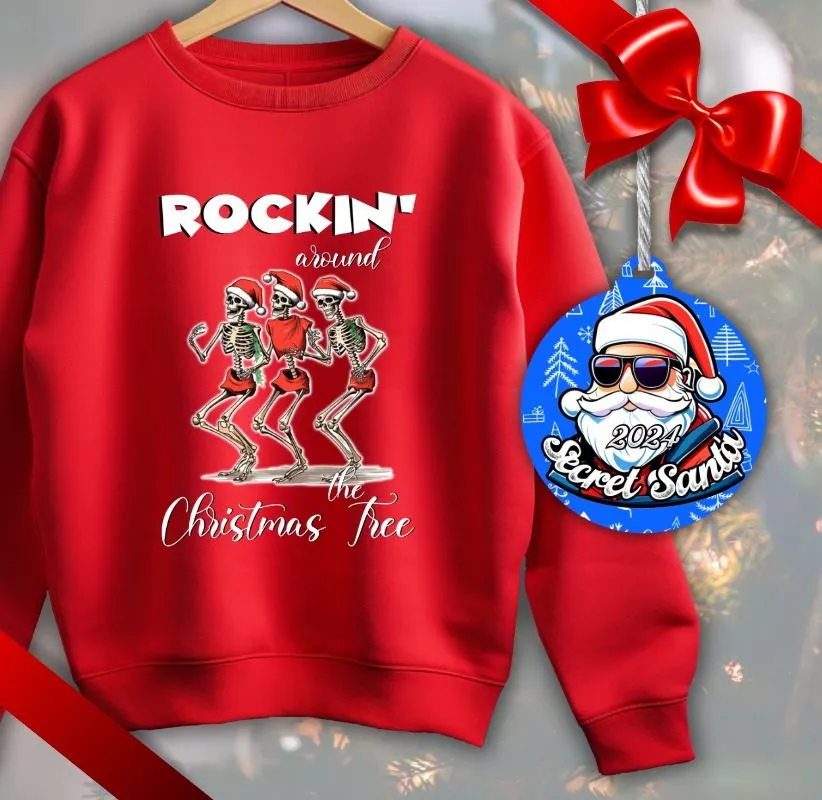 Set cadou Secret Santa, Bluza unisex Craciun + Glob