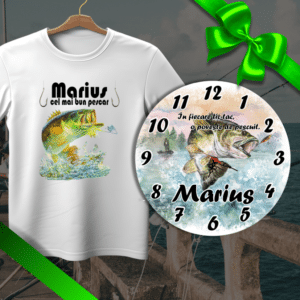 Set cadou pescar, Tricou + Ceas