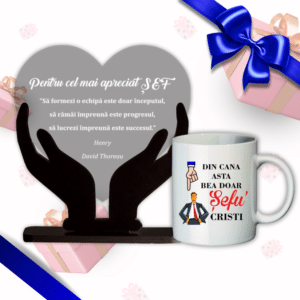 Set cadou sef, Trofeu + Cana