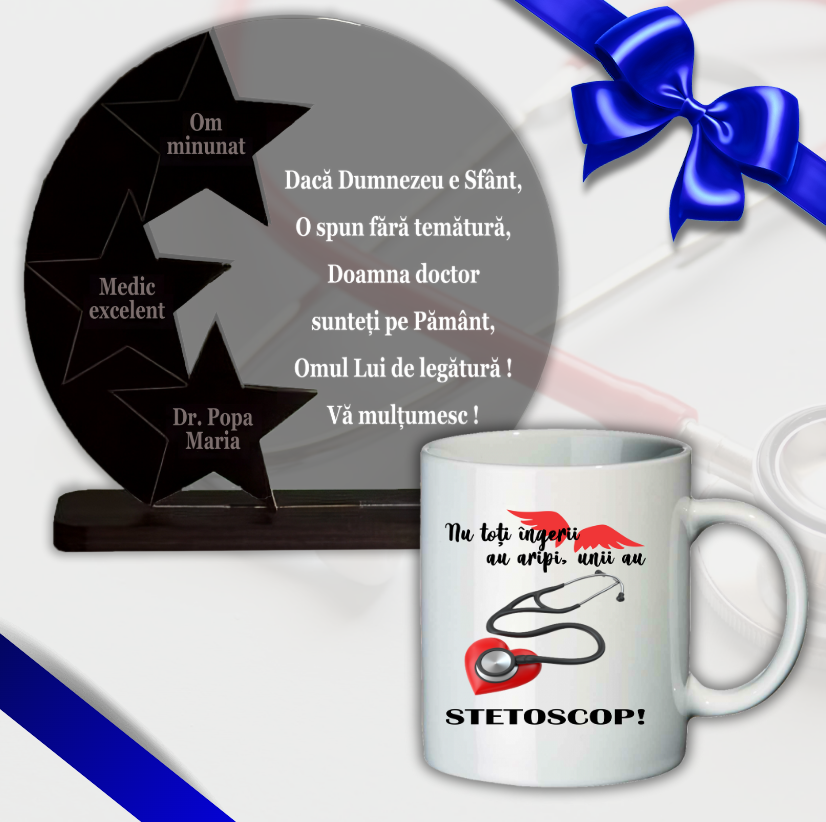 Set cadou medic, Trofeu + Cana