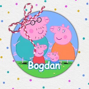 Insigne Martisoare Personalizate Copii, Peppa Pig