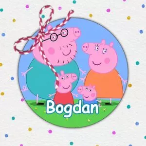 Insigne Martisoare Personalizate Copii, Peppa Pig