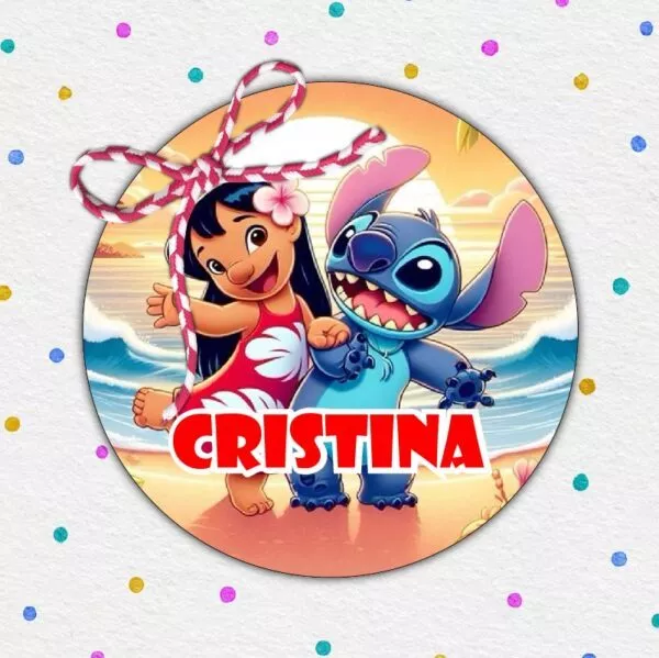 Insigne Martisoare Personalizate Copii, Lilo Stich