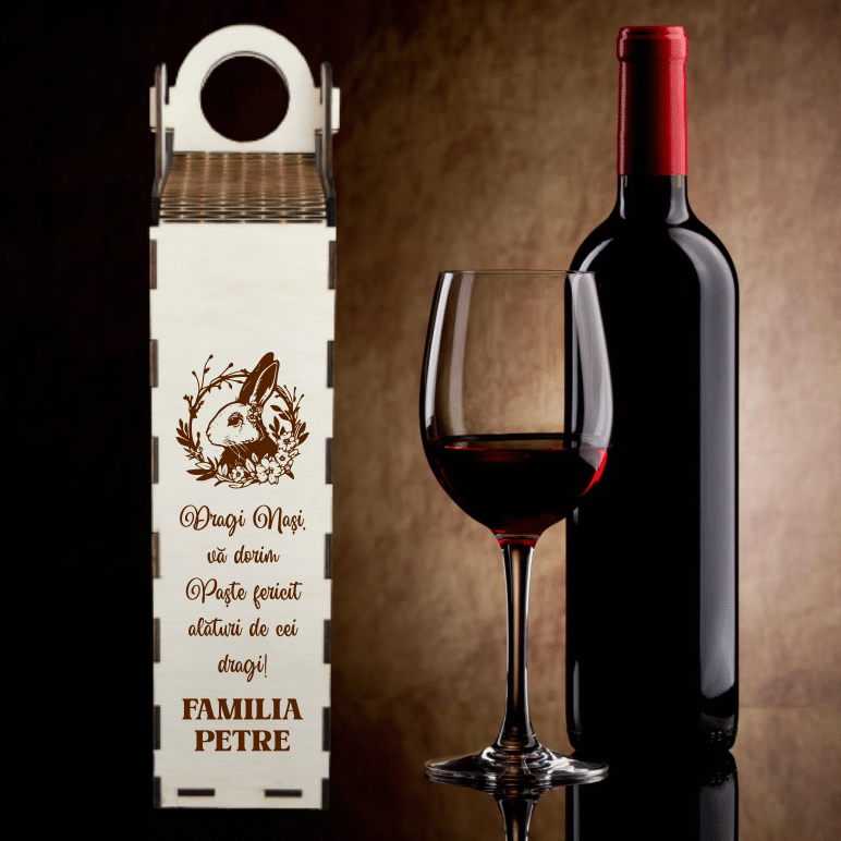 Cutie vin personalizata Paste M2