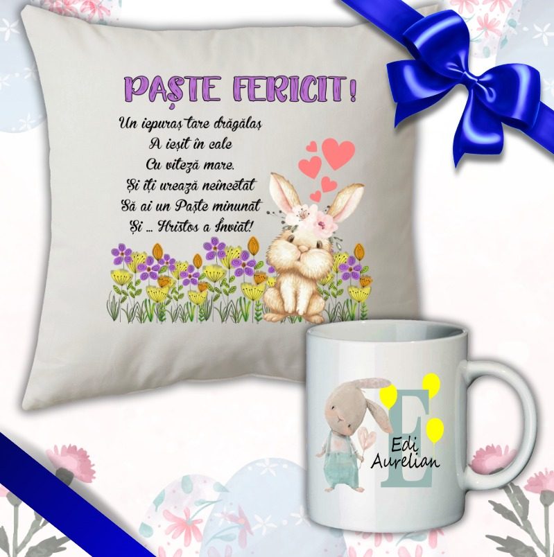 Set cadou copii Iepuras, Perna + Cana