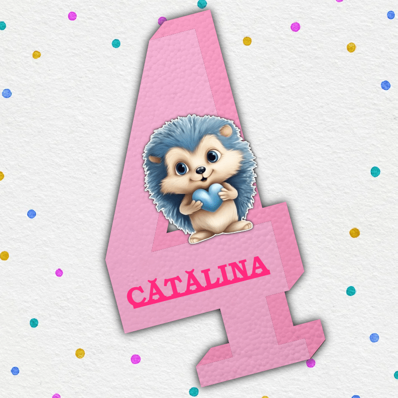 Cifre aniversare polistiren Arici