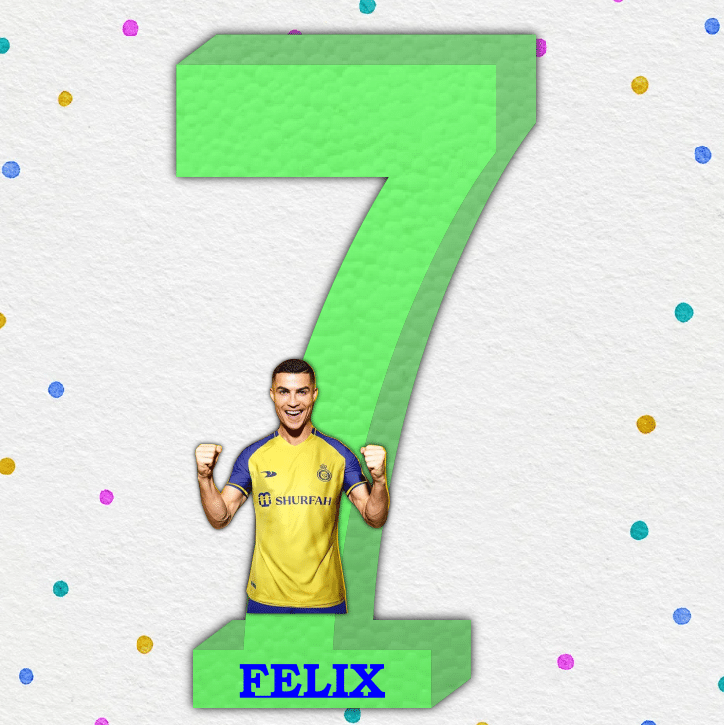 Cifre aniversare polistiren Fotbal M2