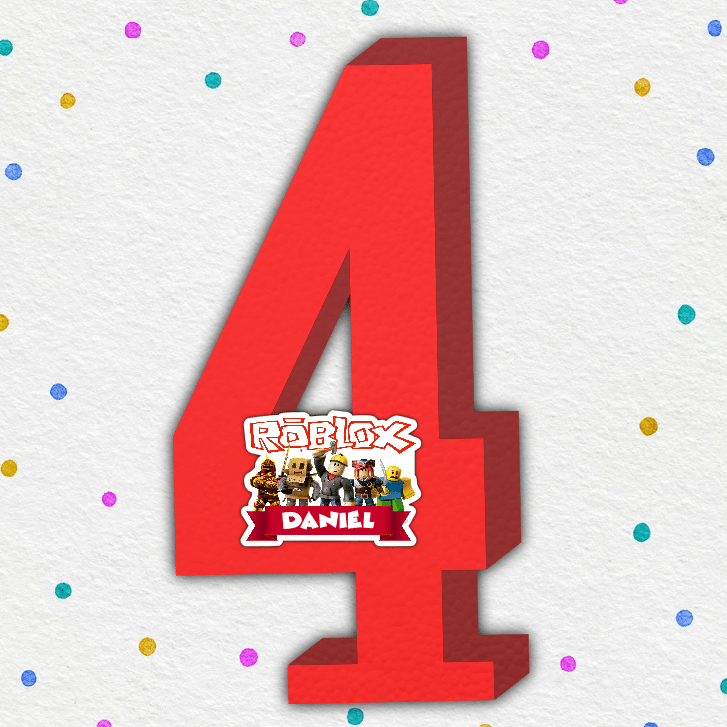 Cifre aniversare polistiren Roblox