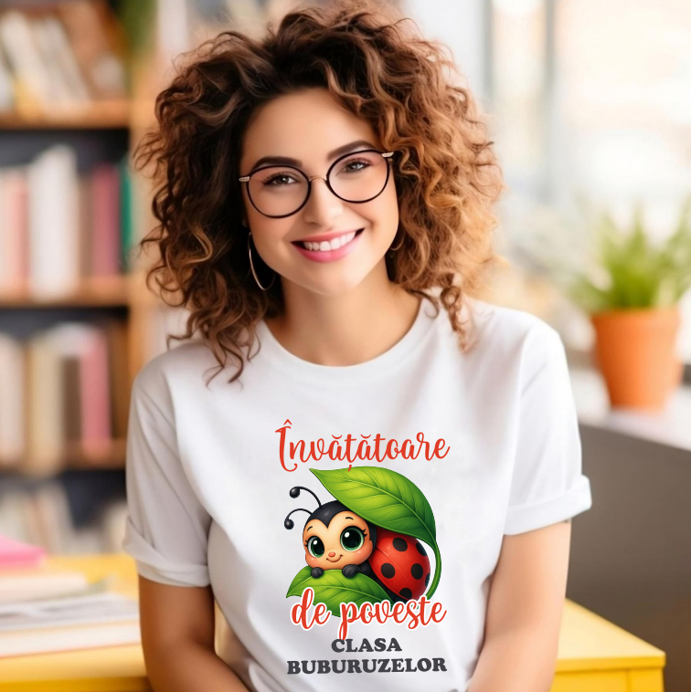 Tricou Personalizat Invatatoare Educatoare Grupa Buburuzelor