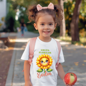 Tricou Personalizat Copii Scoala Grupa Florilor