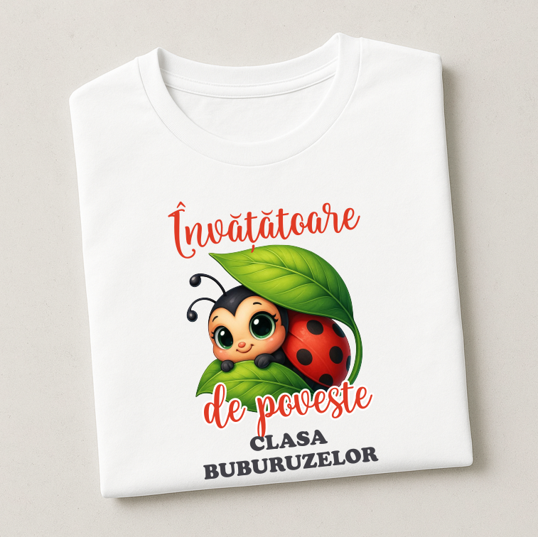 Tricou Personalizat Invatatoare Educatoare Grupa Buburuzelor - imagine 2