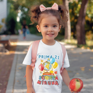 Tricou Personalizat Copii Prima Zi Scoala