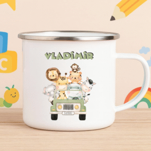Cana metalica personalizata, Safari