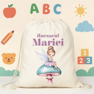 Alternative view of Rucsac personalizat textil, Cute Fairy