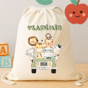 Rucsac personalizat textil, Safari