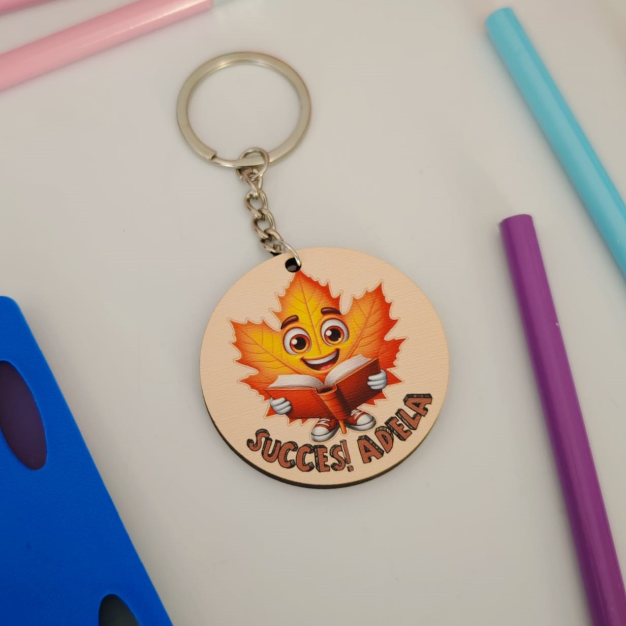 Brelocuri personalizate elevi Scoala/Gradinita Frunza