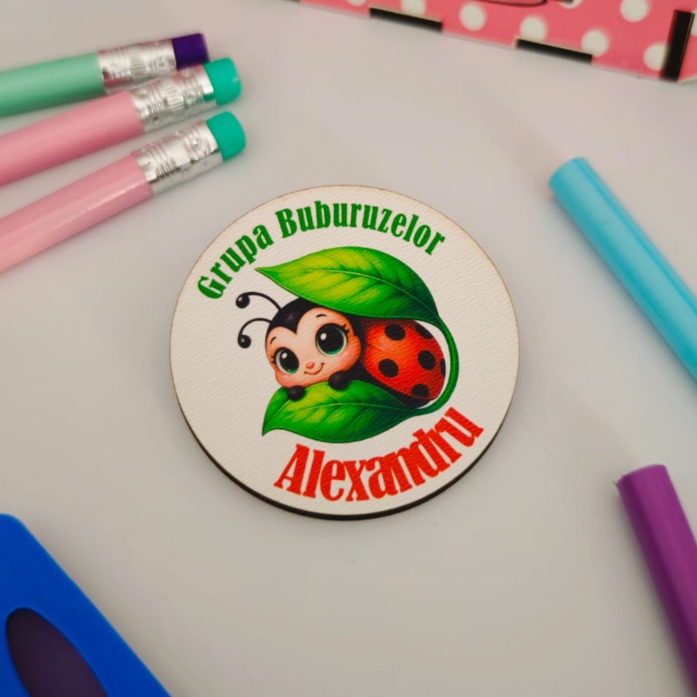 Insigne personalizate elevi Scoala/Gradinita Mascota - imagine 2