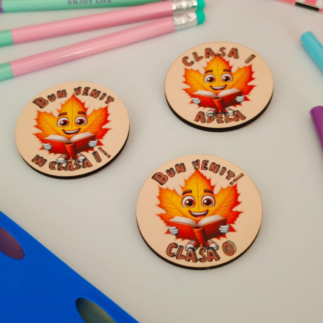 Insigne personalizate elevi Scoala/Gradinita Frunza - imagine 3