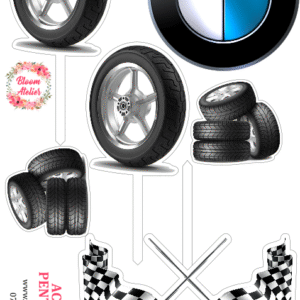 Alternative view of Set figurine tort, BMW