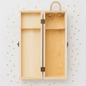 Alternative view of Cutie vin personalizata Logo, Urare Craciun