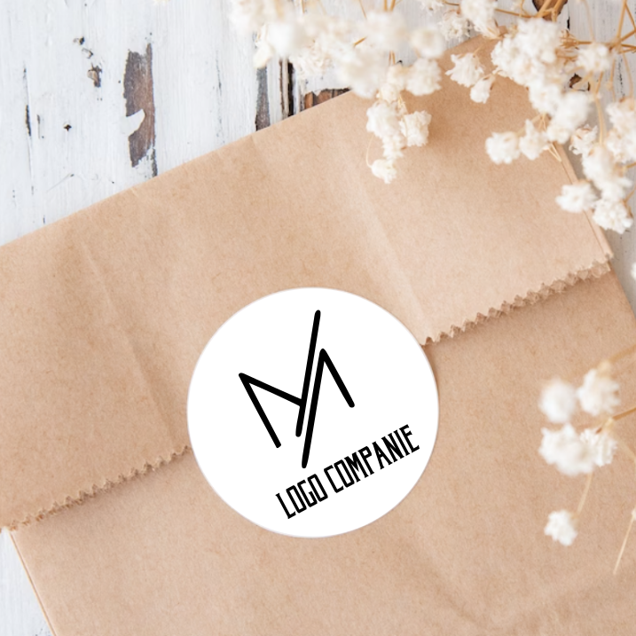 Etichete Autoadezive Personalizate Logo, Rola 1000 buc - imagine 2