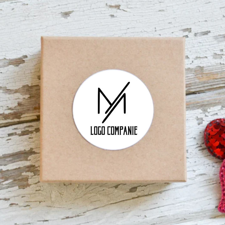 Etichete Autoadezive Personalizate Logo, Rola 1000 buc - imagine 3