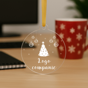 Alternative view of Glob plexiglas Personalizat Logo, Christmas Tree